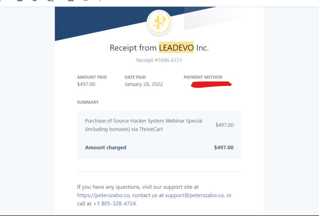 receipt